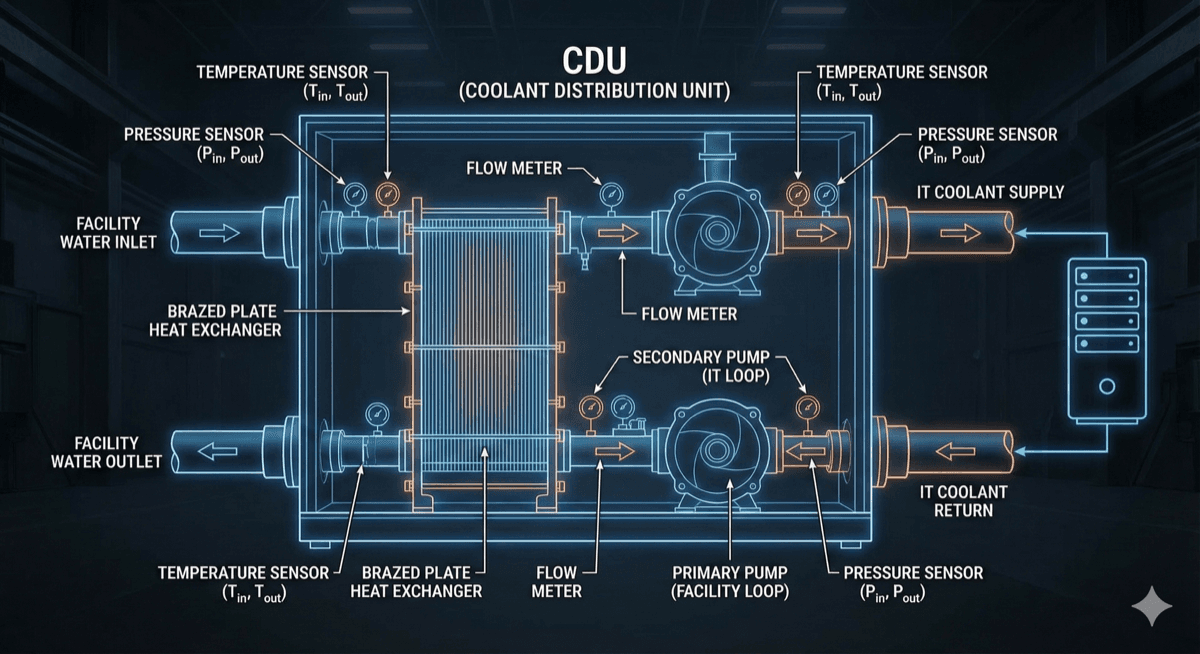 Coolant distribution unit architecture