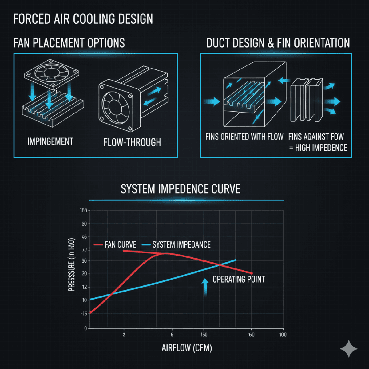 Forced air heatsink design considerations