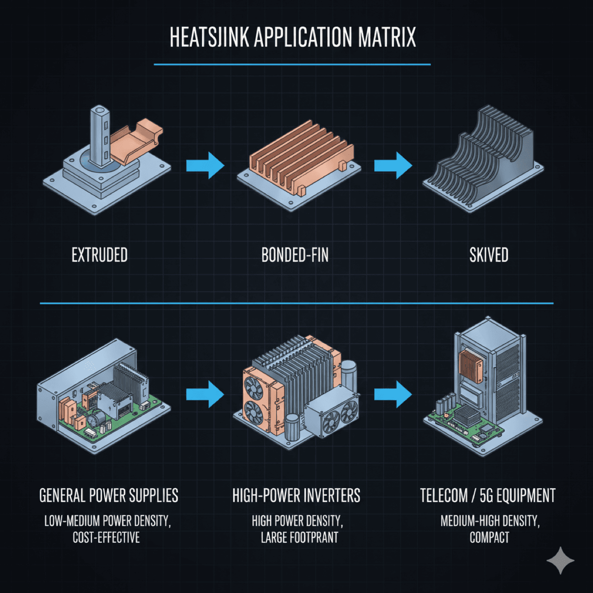 Heatsink application examples